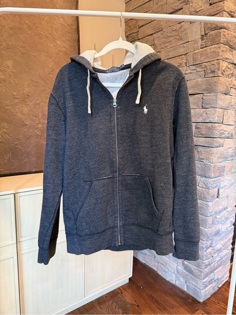 Polo Ralph Lauren Charcoal Zip-Up Hoodie